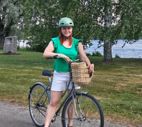 ninakalliopyöräilemässä